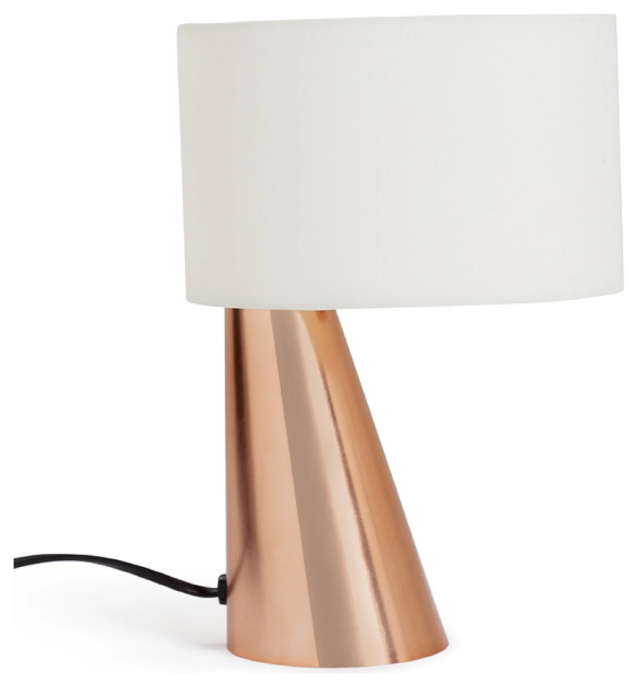 Habitat Abono Touch Lamp Copper & Cream Table Lamps 3 Habitat Abono Touch Lamp Copper & Cream Table Lamps