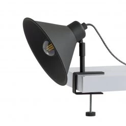 Habitat Loft Industrial Clamp Light Charcoal Lighting