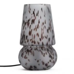 Habitat Rahnn Confetti Glass Table Lamp Grey Table Lamps