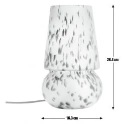 Habitat Rahnn Confetti Glass Table Lamp Grey Table Lamps -lighting Sales Shop unnamed file 1078