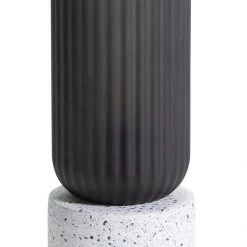 Habitat Rallie Smoked Glass Terrazzo Table Lamp – Grey Table Lamps