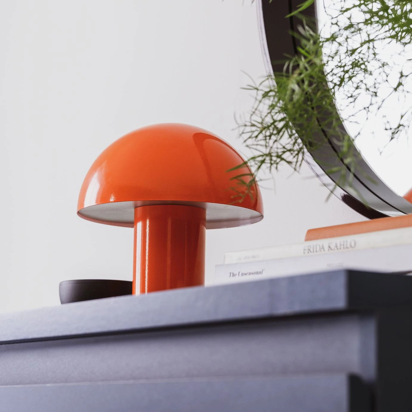 Habitat Ngami Mushroom Touch Table Lamp Orange Table And Desk Lamps 4 Habitat Ngami Mushroom Touch Table Lamp Orange Table And Desk Lamps - Image 2