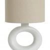 Habitat Nels Large Circle Table Lamp White Table Lamps