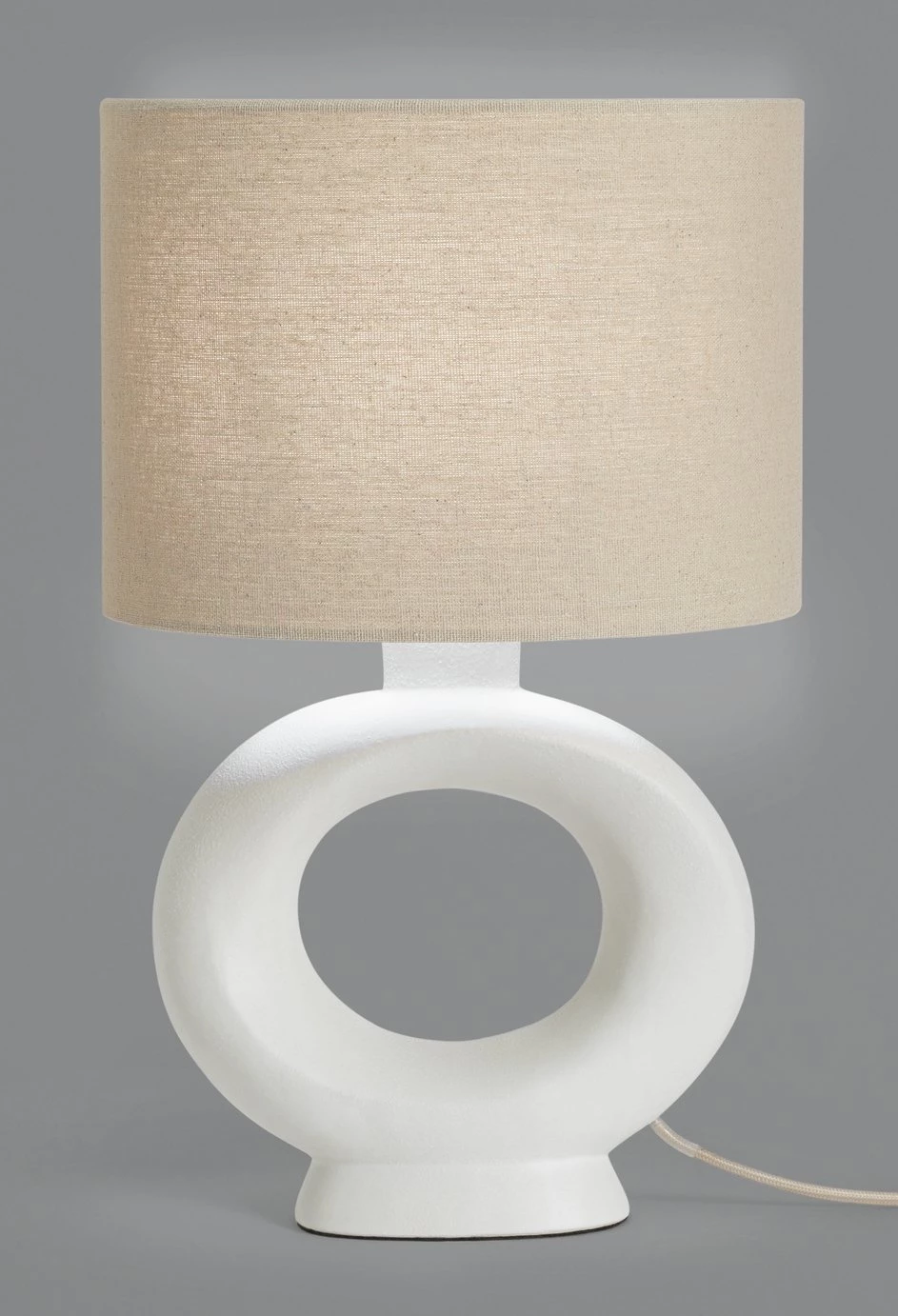 Habitat Nels Large Circle Table Lamp White Table Lamps 6 Habitat Nels Large Circle Table Lamp White Table Lamps - Image 4