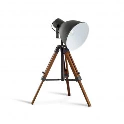 Habitat Loft Living Tripod Table Lamp Grey Table And Desk Lamps