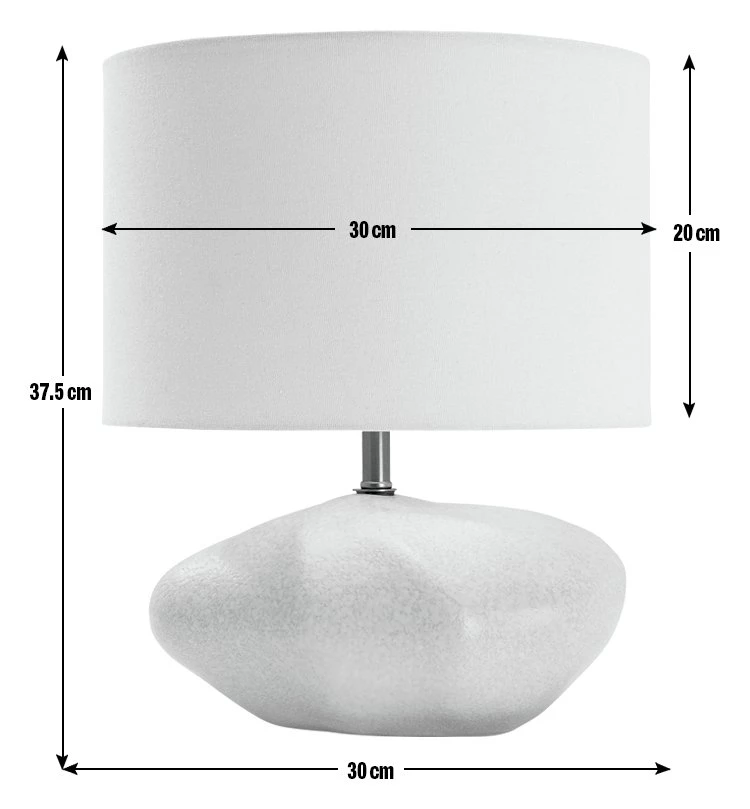 Habitat Ima Pebble Table Lamp White Table And Desk Lamps 5 Habitat Ima Pebble Table Lamp White Table And Desk Lamps - Image 3