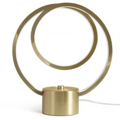 Habitat Pill LED Table Lamp Brushed Brass Table And Desk Lamps