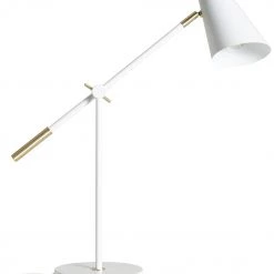Habitat Vesper Cone Task Table Lamp White & Gold Table Lamps