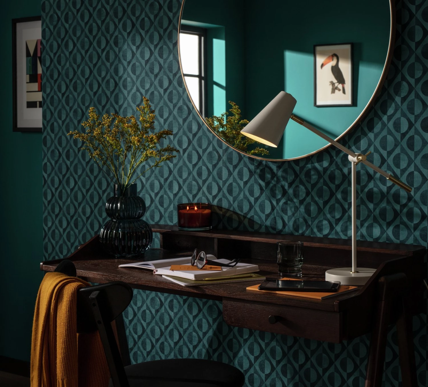 Habitat Vesper Cone Task Table Lamp White & Gold Table Lamps 4 Habitat Vesper Cone Task Table Lamp White & Gold Table Lamps - Image 2