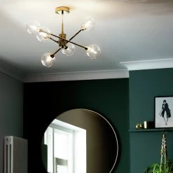 Habitat Glam 6 Light Glass Ceiling Light – Gold Ceiling Lights -lighting Sales Shop unnamed file 124