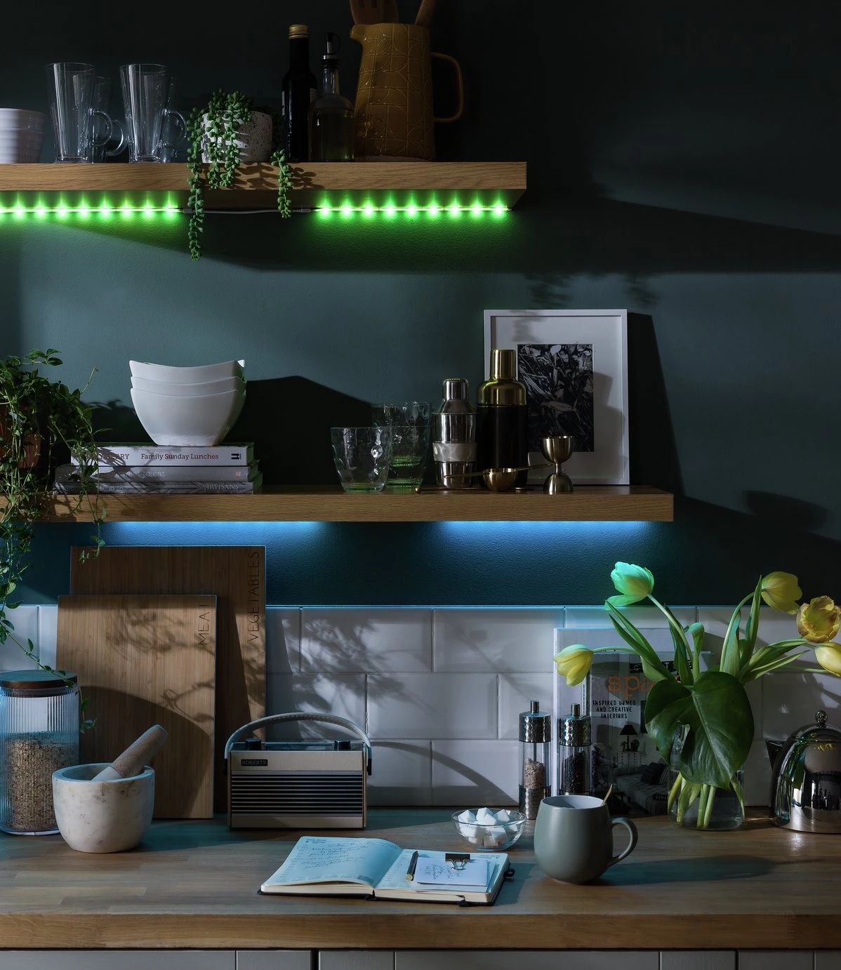 Habitat Atollo Set Of 4 LED Colour Changing Strip Lights Lighting 4 Habitat Atollo Set Of 4 LED Colour Changing Strip Lights Lighting - Image 2