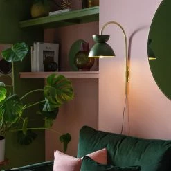 Habitat Dasni Wall Light Green & Brass Lighting -lighting Sales Shop unnamed file 1298