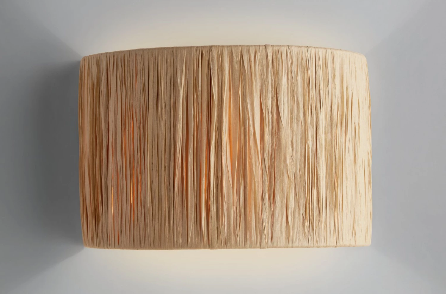 Habitat Tambre Raffia Wall Light Natural Lighting 5 Habitat Tambre Raffia Wall Light Natural Lighting - Image 3