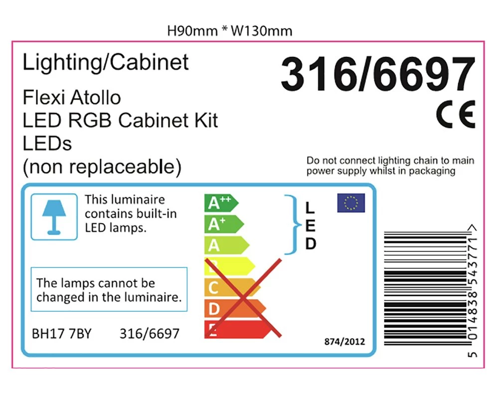 Habitat Atollo Set Of 4 LED Colour Changing Strip Lights Lighting 8 Habitat Atollo Set Of 4 LED Colour Changing Strip Lights Lighting - Image 6