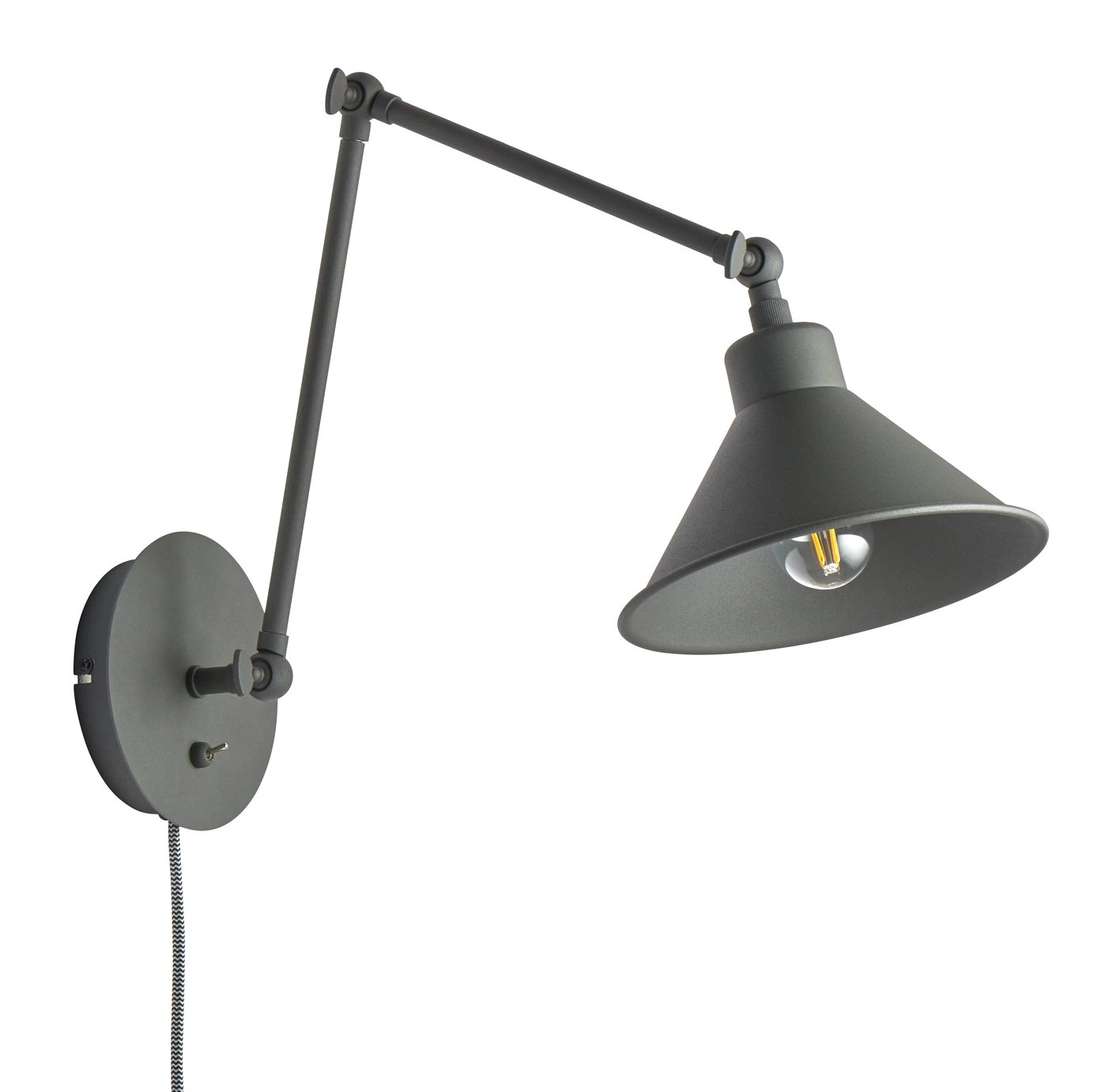 Habitat Loft Industrial Wall Light Grey Lighting 3 Habitat Loft Industrial Wall Light Grey Lighting