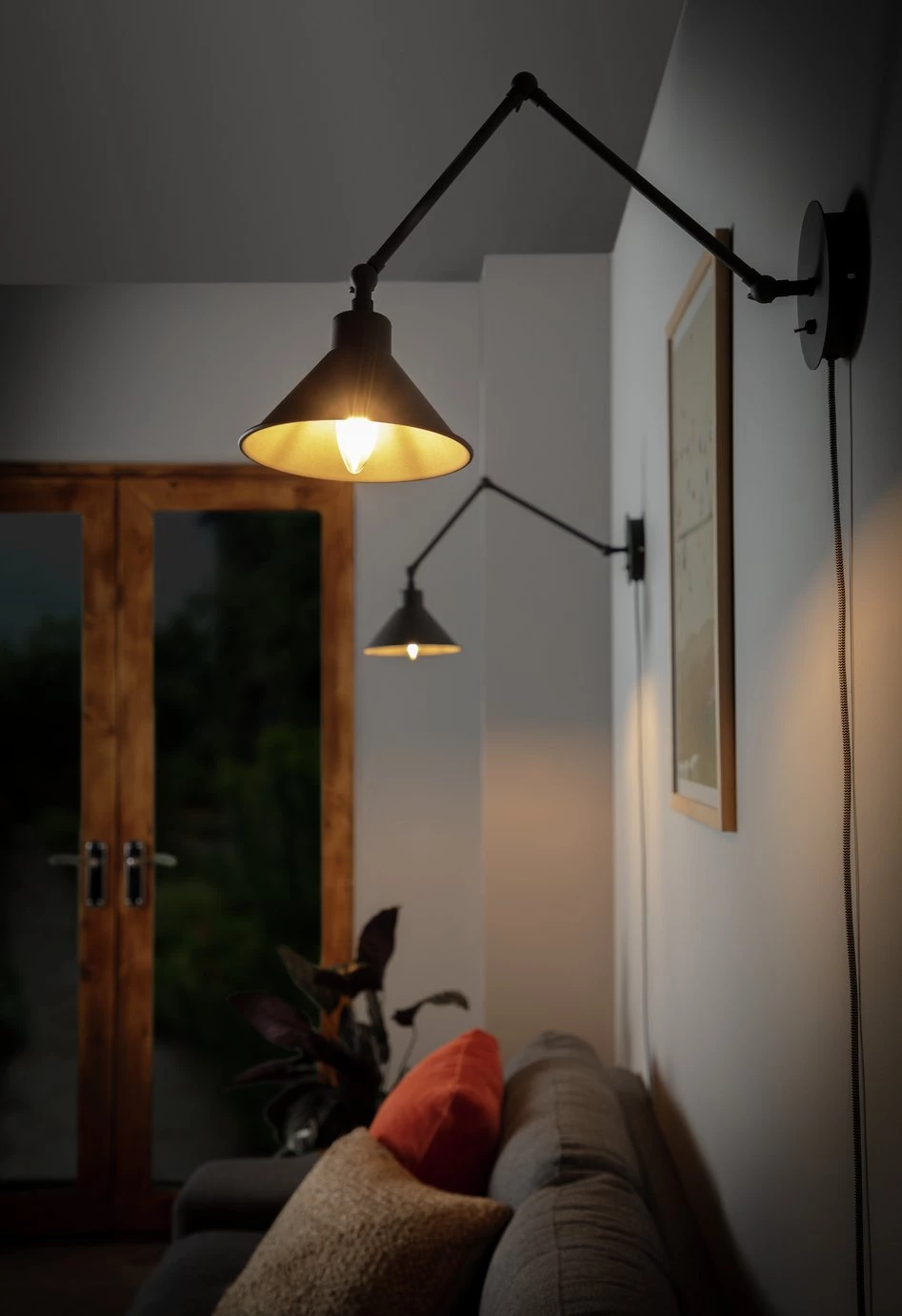 Habitat Loft Industrial Wall Light Grey Lighting 4 Habitat Loft Industrial Wall Light Grey Lighting - Image 2