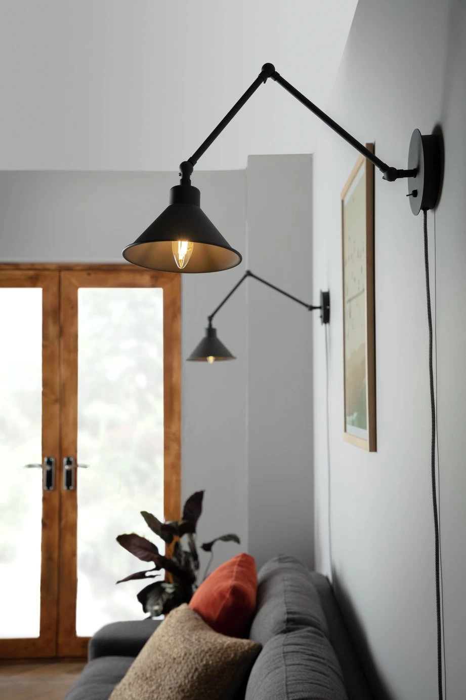 Habitat Loft Industrial Wall Light Grey Lighting 6 Habitat Loft Industrial Wall Light Grey Lighting - Image 4