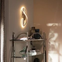 Habitat Boston Swirl LED Wall Light Chrome Lighting -lighting Sales Shop unnamed file 1367