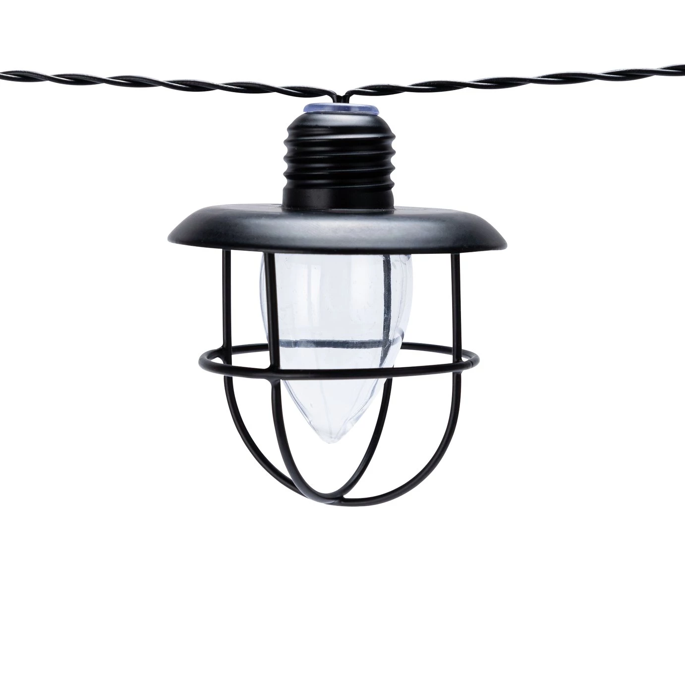 Habitat 10 Warm White Caged Bulb LED Solar String Lights Solar Lighting 6 Habitat 10 Warm White Caged Bulb LED Solar String Lights Solar Lighting - Image 4