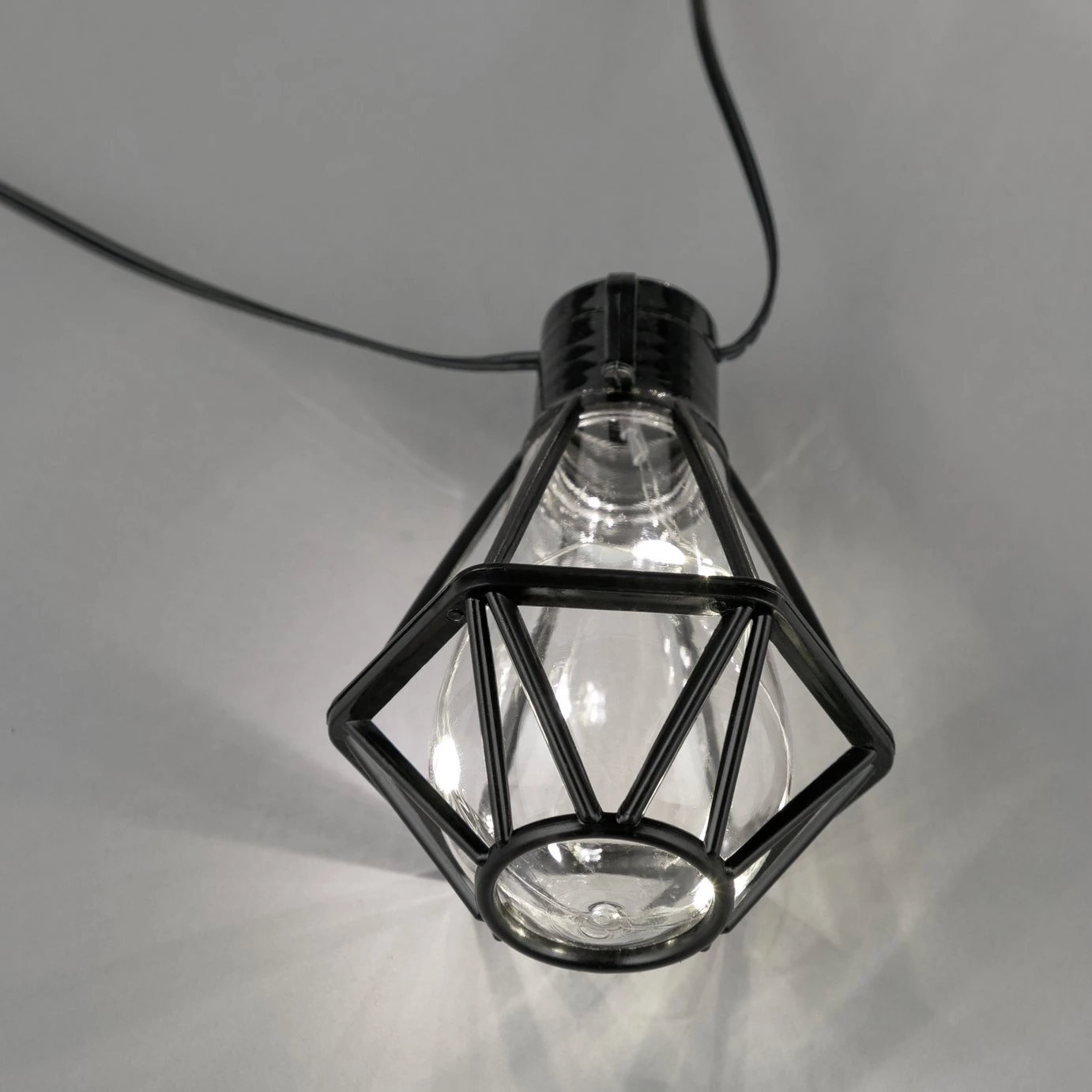 Habitat Solar 10 Caged Firefly Bulb String Light Outdoor Lighting 5 Habitat Solar 10 Caged Firefly Bulb String Light Outdoor Lighting - Image 3