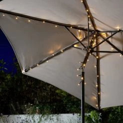 lighting Sales Shop 15 Garden By Sainsbury's Warm White Parasol Solar String Lights Lighting