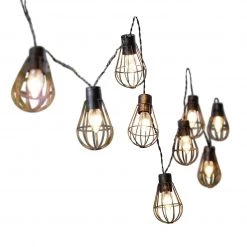 Habitat 10 Bronze Caged Bulb LED Solar String Lights Solar Lighting -lighting Sales Shop unnamed file 1455