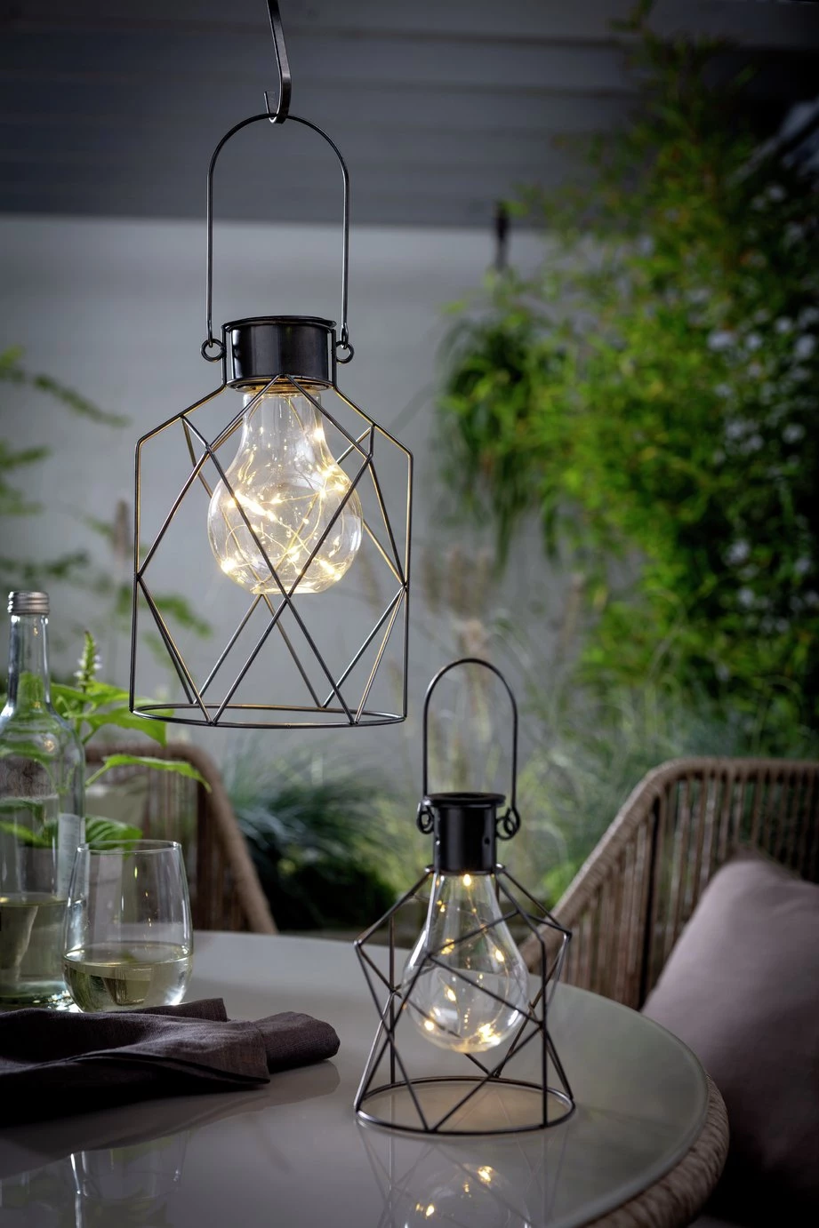 Habitat Small And Medium Solar Caged Lightbulb Solar Lighting 4 Habitat Small And Medium Solar Caged Lightbulb Solar Lighting - Image 2