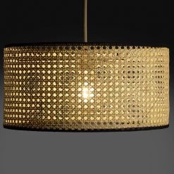 Habitat Ashi Rattan 40cm Shade Natural & Black Lamp Shades -lighting Sales Shop unnamed file 1522