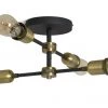 Habitat Tay 4 Light Flush To Ceiling Light Black & Brass Ceiling Lights -lighting Sales Shop unnamed file 153
