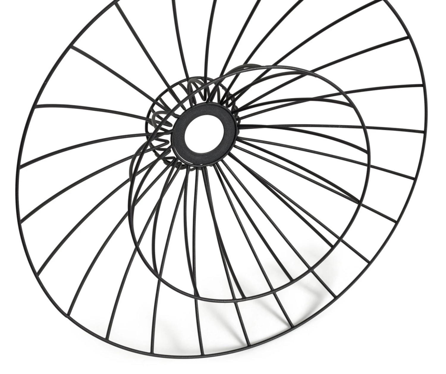 Habitat Kiso 2 Tier Wire Pendant Shade Black Lighting 6 Habitat Kiso 2 Tier Wire Pendant Shade Black Lighting - Image 4