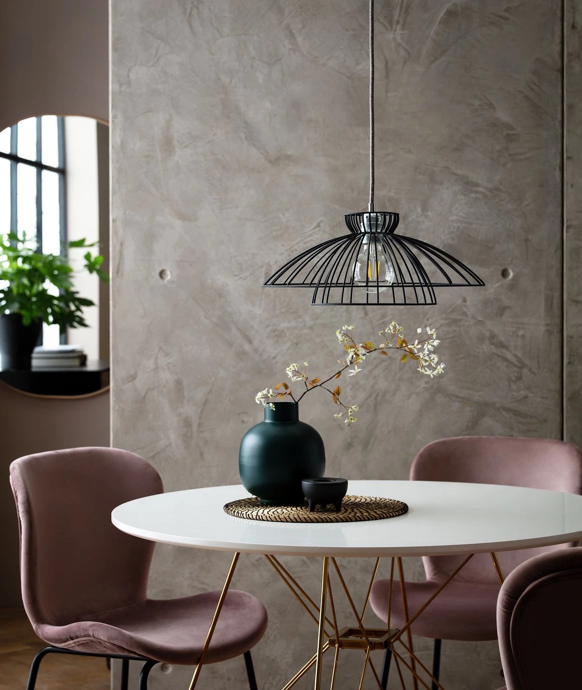 Habitat Kiso 2 Tier Wire Pendant Shade Black Lighting 7 Habitat Kiso 2 Tier Wire Pendant Shade Black Lighting - Image 5