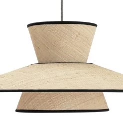 Habitat Otto 2 Tier Pendant Shade Natural Lamp Shades
