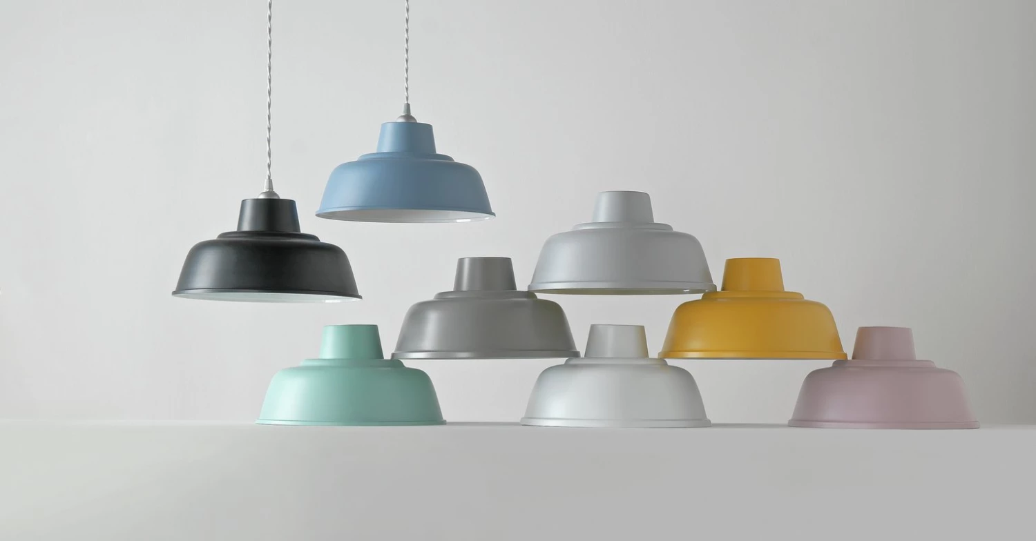 Habitat Core Metal Pendant Shade Flint Grey Lamp Shades 7 Habitat Core Metal Pendant Shade Flint Grey Lamp Shades - Image 5