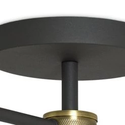Habitat Tay 4 Light Flush To Ceiling Light Black & Brass Ceiling Lights -lighting Sales Shop unnamed file 156