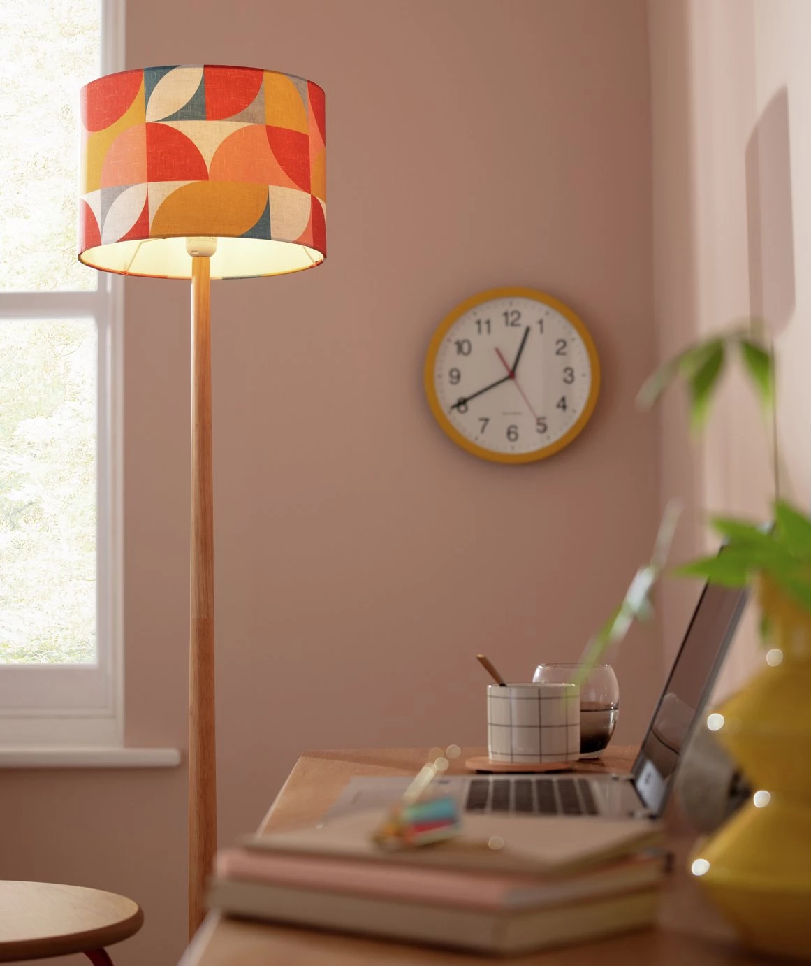 Habitat Mid Century Printed Shade Multicolour Lighting 8 Habitat Mid Century Printed Shade Multicolour Lighting - Image 6