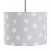 Habitat Kids Little Star Print Drum Lamp Shade Grey Lamp Shades