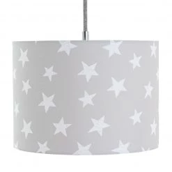 Habitat Kids Little Star Print Drum Lamp Shade Grey Lamp Shades