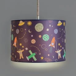 Habitat Kids Space Glow In The Dark 25cm Drum Shade Blue Kids Lighting -lighting Sales Shop unnamed file 1628