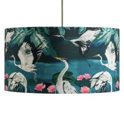 Habitat Japonica 49cm Silk Faux Drum Shade Lighting