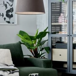 Habitat 40cm Textured Taper Shade Charcoal Lighting -lighting Sales Shop unnamed file 1693