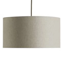 Habitat 35cm Linen Drum Shade Oatmeal Lighting