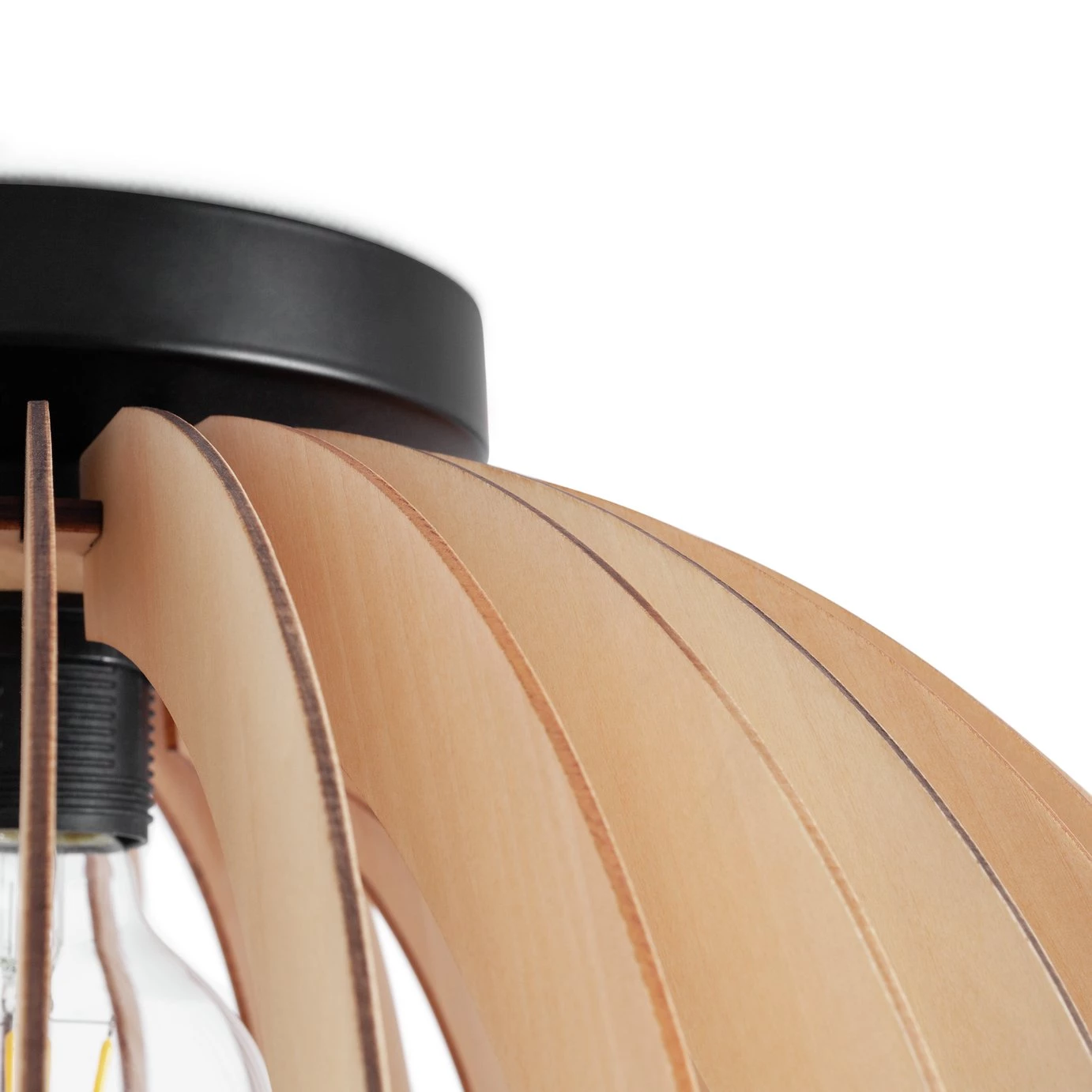 Habitat Achille Flush Ceiling Light Oak Ceiling Lights 6 Habitat Achille Flush Ceiling Light Oak Ceiling Lights - Image 4