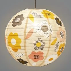 Habitat Kids Flower Print Paper Shade – Multicoloured Lamp Shades -lighting Sales Shop unnamed file 1752