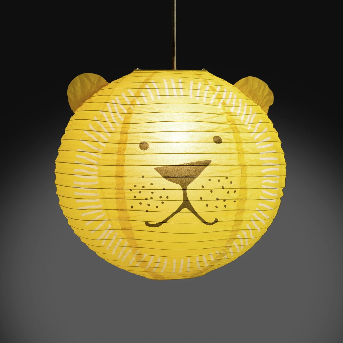 Habitat Kids Lion Paper Pendant Shade Lighting 5 Habitat Kids Lion Paper Pendant Shade Lighting - Image 3