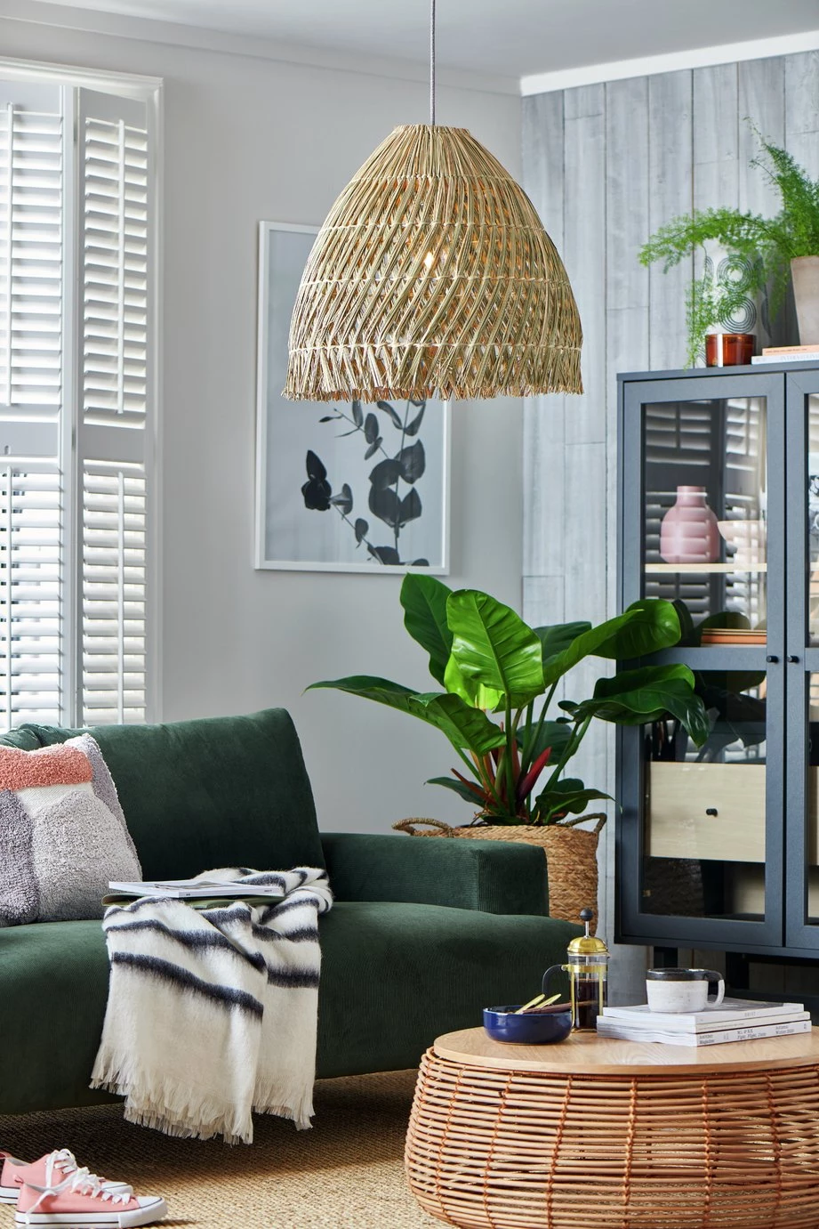 Habitat Biwa Seagrass Pendant Shade Lighting 4 Habitat Biwa Seagrass Pendant Shade Lighting - Image 2