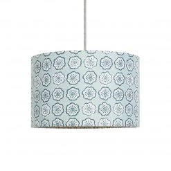 Habitat Country Floral Printed 30cm Drum Shade Grey Lamp Shades