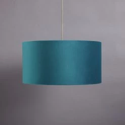 Habitat 40cm Velvet Shade Saffron Teal Lighting -lighting Sales Shop unnamed file 1847