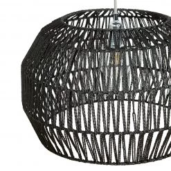 Habitat Neda Rope 55cm Shade Black Ceiling Lights -lighting Sales Shop unnamed file 1852