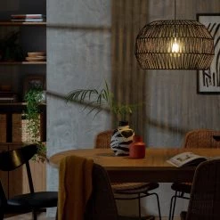 Habitat Neda Rope 55cm Shade Black Ceiling Lights -lighting Sales Shop unnamed file 1854