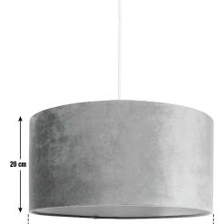Habitat Gaia Velvet & Foil 40cm Drum Shade Chive Lamp Shades -lighting Sales Shop unnamed file 1859